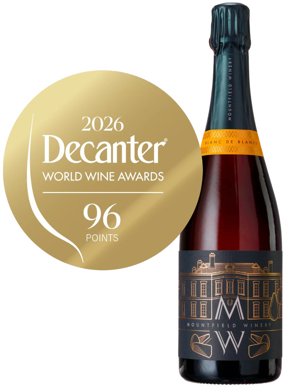2026 Decanter World Wine Awards - 96 points - Mountfield Winery Blanc de Blancs